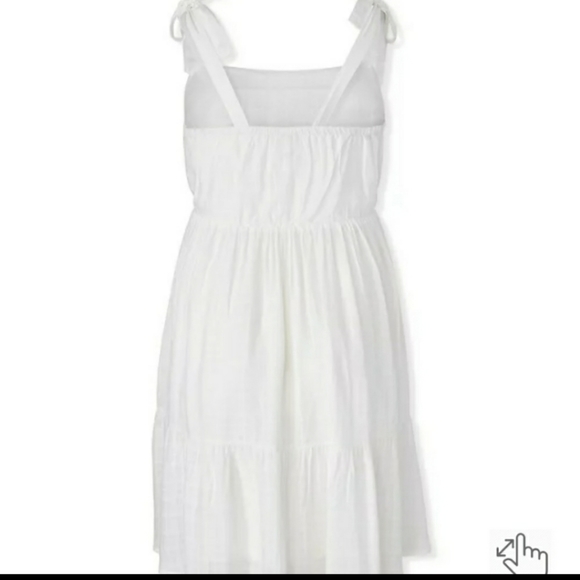 NWT Torrid Ivory Textured Button Shirred Hem Skater Dress 2X 18 - Picture 2 of 13